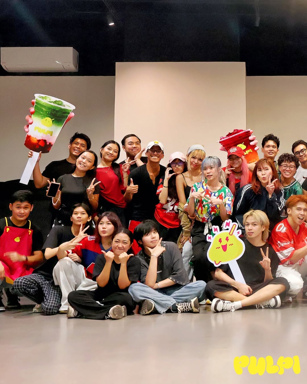 Guests celebrating Life Is Vivid with Pulpi